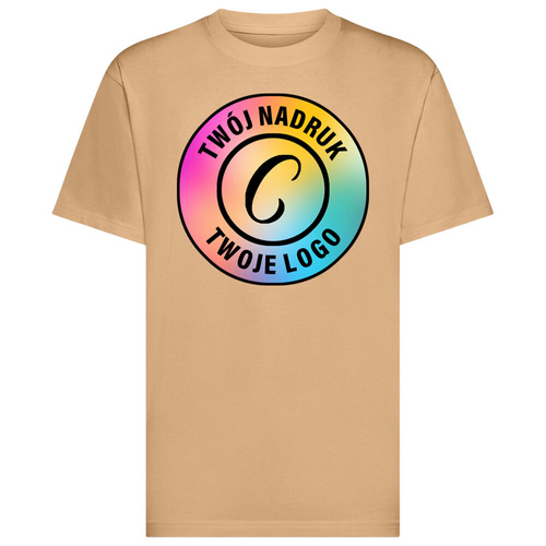 Karmelowa koszulka Organic Cotton z Twoim nadrukiem