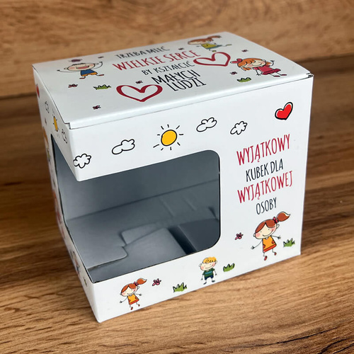 Kartonik na kubek 330 ml - Trzeba mieć wielkie serce