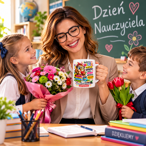 Kubek dla nauczyciela - Najlepszy nauczyciel nie jest od łatwych zadań...
