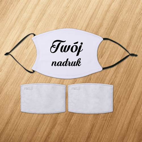 Duża maseczka ochronna z filtrem z Twoim nadrukiem