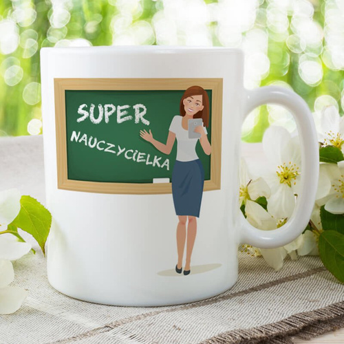 Kubek z nadrukiem - Super nauczycielka