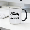 Duży kubek XXL z czarnym uszkiem z Twoim nadrukiem