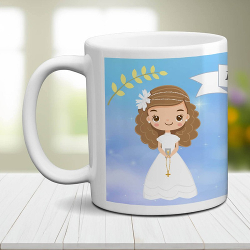 Kubek na komunie dla dziewczynki - Pamiątka Pierwszej Komunii Świętej