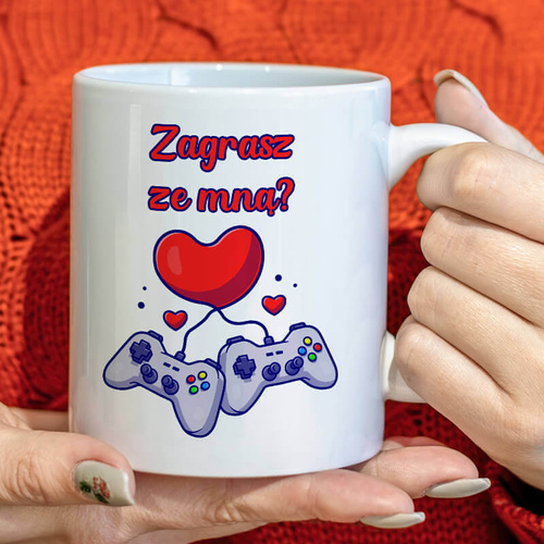 Walentynkowy kubek - Zagrasz ze mną?