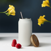 Kubek z przykrywką i słomką 450 ml z Twoim nadrukiem 