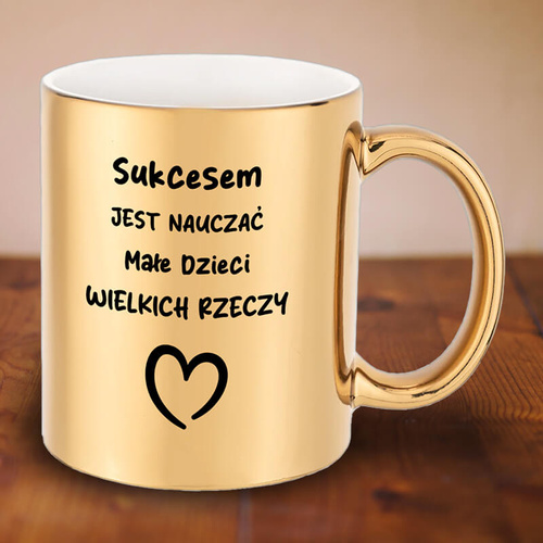 Złoty kubek dla nauczycielki - Sukcesem jest nauczać małe dzieci wielkich rzeczy