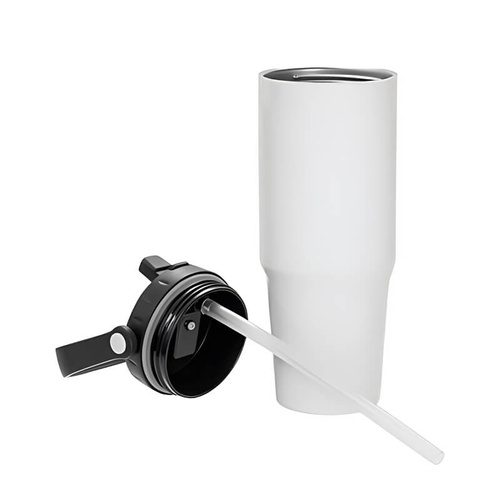 Kubek turystyczny 900 ml z Twoim nadrukiem - wygodny uchwyt