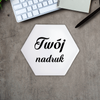Ceramiczna podkładka z Twoim nadrukiem - sześciokąt
