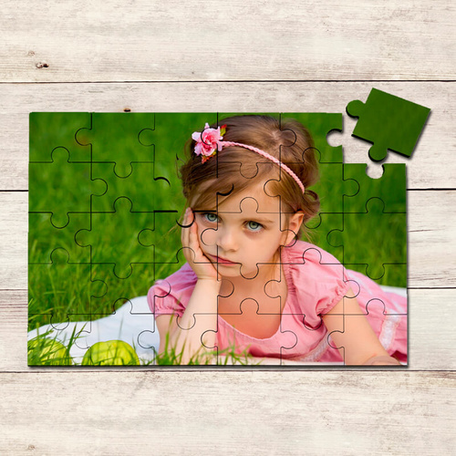 Puzzle z MDF-u z Twoim zdjęciem - Fotopuzzle 25 x 17 cm