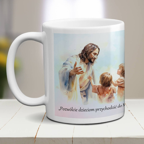 Kubek dla dziewczynki - Pierwsza Komunia Święta - z imieniem i datą