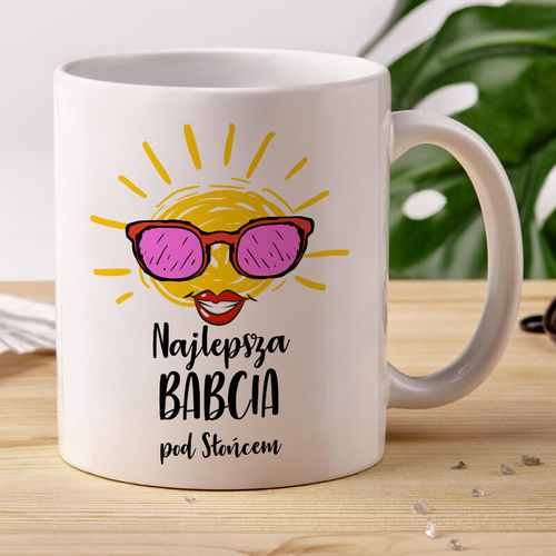 Kubek z nadrukiem - Najlepsza Babcia pod Słońcem