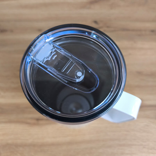 Biały kubek termiczny - podróżny 1200 ml ze stali nierdzewnej z Twoim nadrukiem