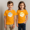Dziecięca bawełniana koszulka z Twoim nadrukiem - brzoskwiniowa