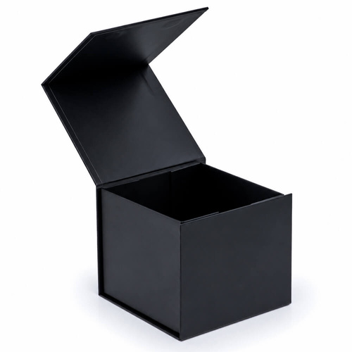 Czarne pudełko prezentowe na kubek - magnetyczne 15 × 15 × 15 cm