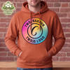 Bluza z kapturem Organic Cotton rdzawa czerwień z Twoim nadrukiem - Kangaroo
