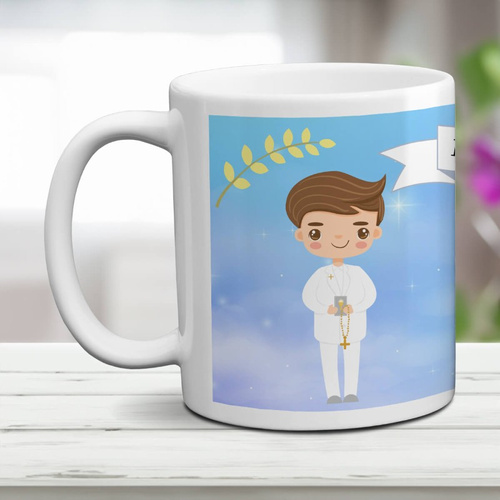 Kubek na komunie dla chłopca - Pamiątka Pierwszej Komunii Świętej