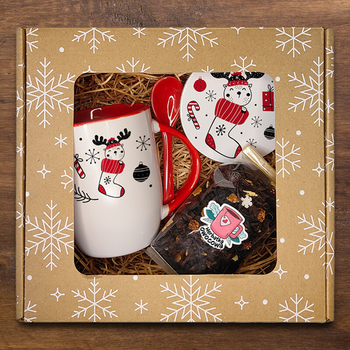 Świąteczny zestaw prezentowy - Reniferek