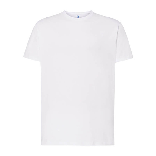 Biały T-shirt 170 g z nadrukiem folią Flex