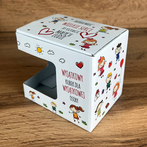 Kartonik na kubek 330 ml - Trzeba mieć wielkie serce